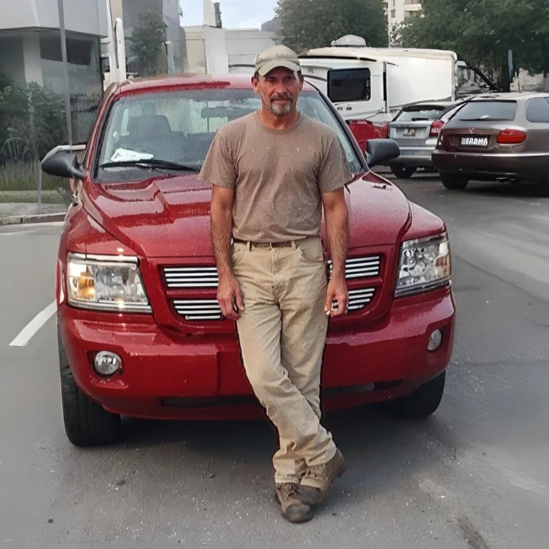 Robert K. with their approved Red Work Truck