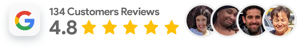 Google Reviews: 4.8 stars with 134 customer reviews